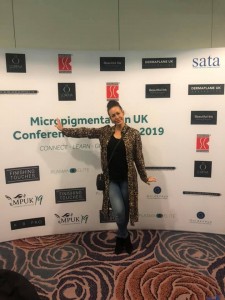 Emma Holmes at the Micropigmentation Conference